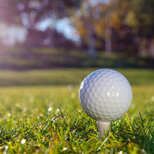 golf ball on tee